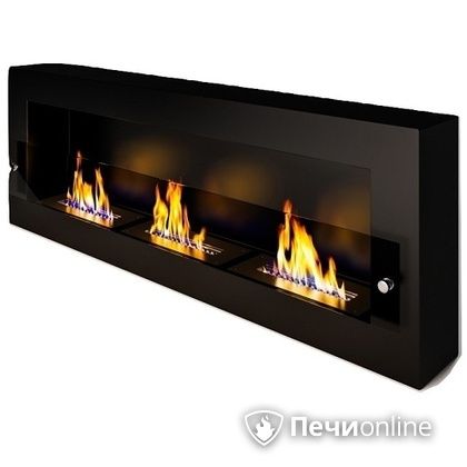 Биокамин ЭкоЛайф Fire Line Glass black burgundy в Курске